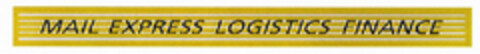 MAIL EXPRESS LOGISTICS FINANCE Logo (EUIPO, 04/09/2001)