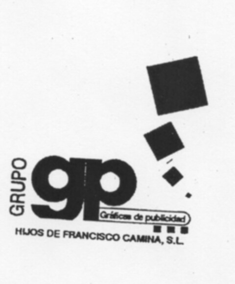 GRUPO gp Gráficas de publicidad HIJOS DE FRANCISCO CAMINA, S.L. Logo (EUIPO, 17.03.2006)