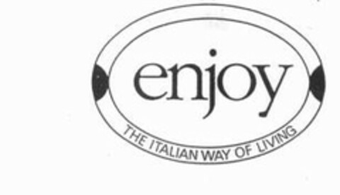 enjoy THE ITALIAN WAY OF LIVING Logo (EUIPO, 20.04.2007)