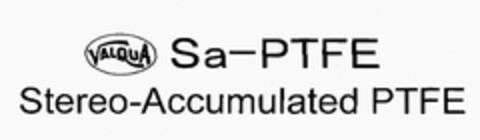 VALQUA SA-PTFE STEREO ACCUMULATED PTFE Logo (EUIPO, 02/26/2010)