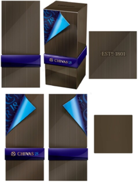 CHIVAS 18 ESTD. 1801 Logo (EUIPO, 12.04.2013)