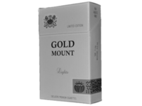 GOLD MOUNT LIGHTS LIMITED EDITION EXCLUSIVE PREMIUM CIGARETTES Logo (EUIPO, 09.12.2014)