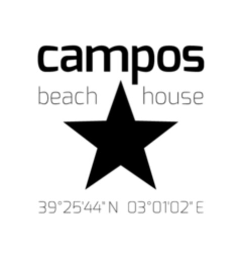 campos beach house 39º25'44" N 03º01'02" E Logo (EUIPO, 07/15/2015)