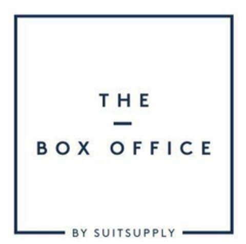 THE BOX OFFICE BY SUITSUPPLY Logo (EUIPO, 15.10.2015)