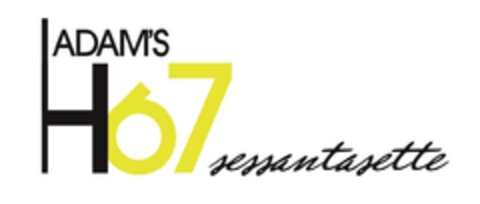HADAM'S 67 sessantasette Logo (EUIPO, 03/20/2017)