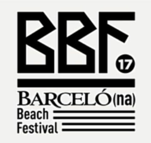 BBF 17 BARCELÓ(na) Beach Festival Logo (EUIPO, 15.06.2017)