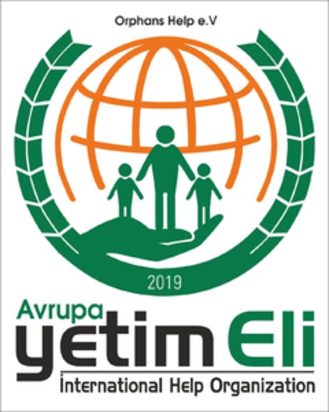 Orphans Help e.V 2019 - Avrupa Yetim Eli international help organisation Logo (EUIPO, 01.04.2019)