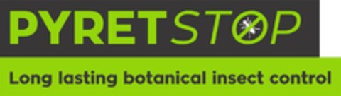 PYRETSTOP Long lasting botanical insect control Logo (EUIPO, 29.06.2021)