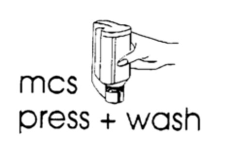 mcs press + wash Logo (EUIPO, 07/11/1997)