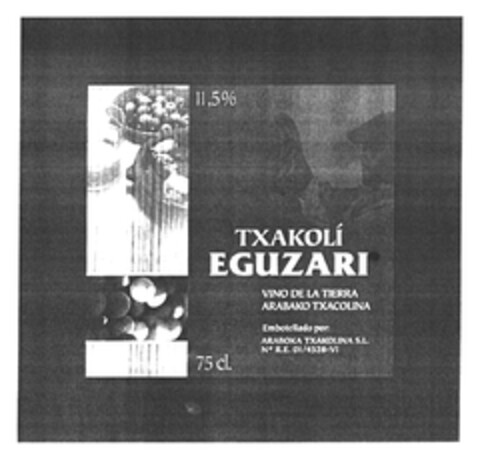 TXAKOLI EGUZARI Logo (EUIPO, 05.08.2003)