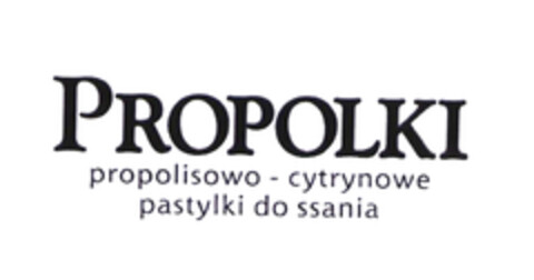 PROPOLKI propolisowo - cytrynowe pastylki do ssania Logo (EUIPO, 09/16/2003)