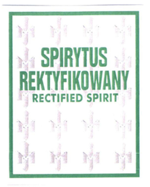 SPIRYTUS REKTYFIKOWANY RECTIFIED SPIRIT Logo (EUIPO, 19.01.2004)