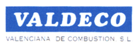 VALDECO VALENCIANA DE COMBUSTION S.L. Logo (EUIPO, 30.04.2004)