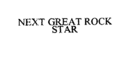 NEXT GREAT ROCK STAR Logo (EUIPO, 03/23/2005)