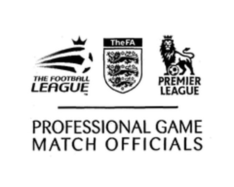 TheFATHE FOOTBALL LEAGUE PREMIER LEAGUE PROFESSIONAL GAME MATCH OFFICIALS Logo (EUIPO, 10.04.2007)