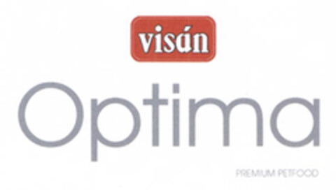 visán Optima PREMIUM PETFOOD Logo (EUIPO, 12/13/2007)