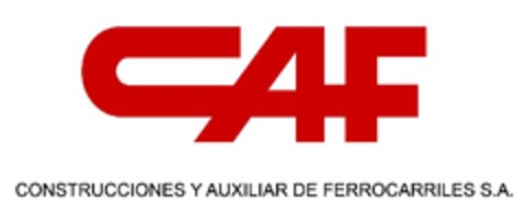 CAF CONSTRUCCIONES Y AUXILIAR DE FERROCARRILES, S.A. Logo (EUIPO, 26.05.2010)