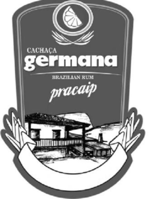 CACHAÇA GERMANA BRAZILIAN RUM PRACAIP Logo (EUIPO, 06/26/2012)