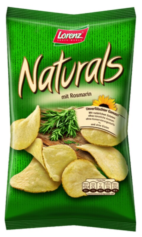 Naturals mit Rosmarin Logo (EUIPO, 06/26/2012)