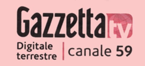 GAZZETTA TV DIGITALE TERRESTRE CANALE 59 Logo (EUIPO, 21.04.2015)