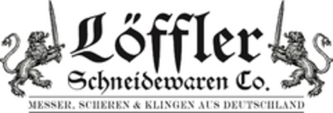 Löffler Schneidewaren Co. Messer, Scheren und Klingen aus Deutschland Logo (EUIPO, 19.02.2016)