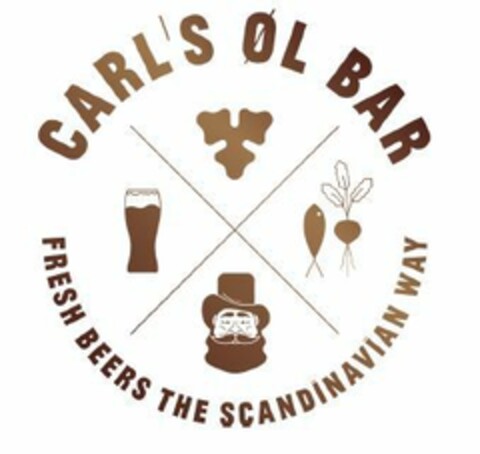 Carl's Øl Bar Fresh Beers the Scandinavian Way Logo (EUIPO, 05.10.2017)