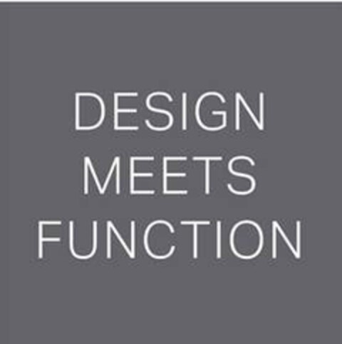 DESIGN MEETS FUNCTION Logo (EUIPO, 11/14/2017)