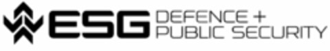 ESG DEFENCE + PUBLIC SECURITY Logo (EUIPO, 07.12.2017)