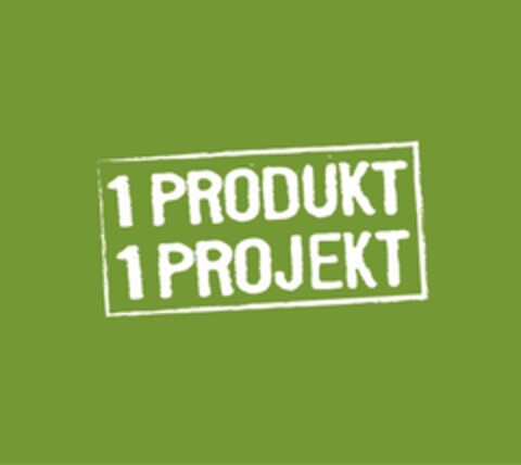 1 PRODUKT 1 PROJEKT Logo (EUIPO, 21.03.2018)