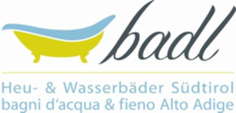badl Heu- & Wasserbäder Südtirol bagni d'acqua & fieno Alto Adige Logo (EUIPO, 19.11.2018)