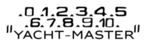 "0 1 2 3 4 5 6 7 8 9 10 YACHT-MASTER" Logo (EUIPO, 30.07.2020)