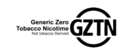 GZTN Generic Zero Tobacco Nicotime Not tobacco Derived Logo (EUIPO, 05/21/2021)