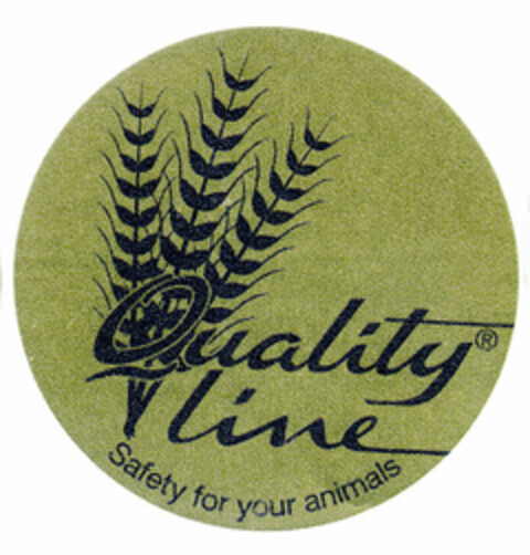 Quality line Safety for your animals Logo (EUIPO, 10.04.1996)