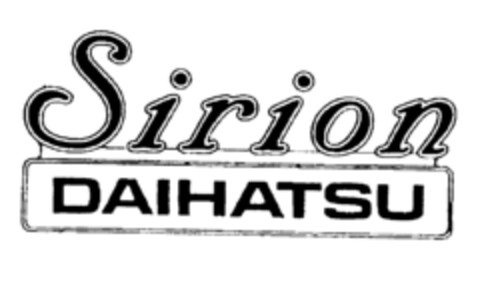 Sirion DAIHATSU Logo (EUIPO, 25.07.1997)