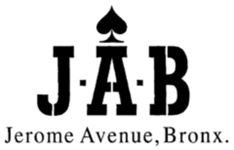 J·A·B Jerome Avenue, Bronx. Logo (EUIPO, 30.03.1998)