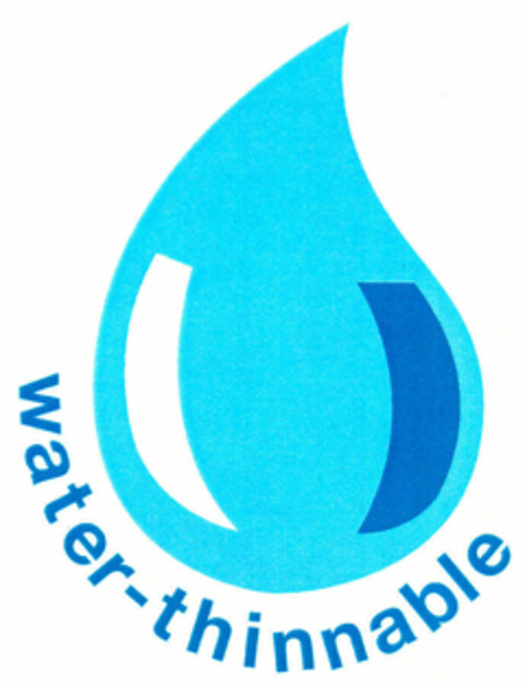 water-thinnable Logo (EUIPO, 05.01.1999)