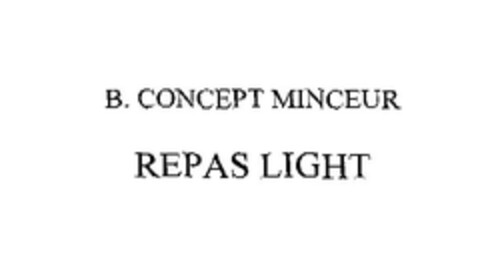 B. CONCEPT MINCEUR REPAS LIGHT Logo (EUIPO, 01/10/2007)