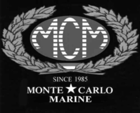 MCM SINCE 1985 MONTE CARLO MARINE Logo (EUIPO, 06.09.2007)