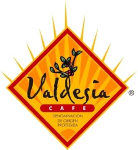 Valdesia cafe Denominación de Origen Protegida Logo (EUIPO, 07/26/2012)