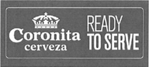 Coronita cerveza READY TO SERVE Logo (EUIPO, 16.01.2013)