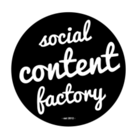 Social Content Factory -est 2012- Logo (EUIPO, 12.09.2014)