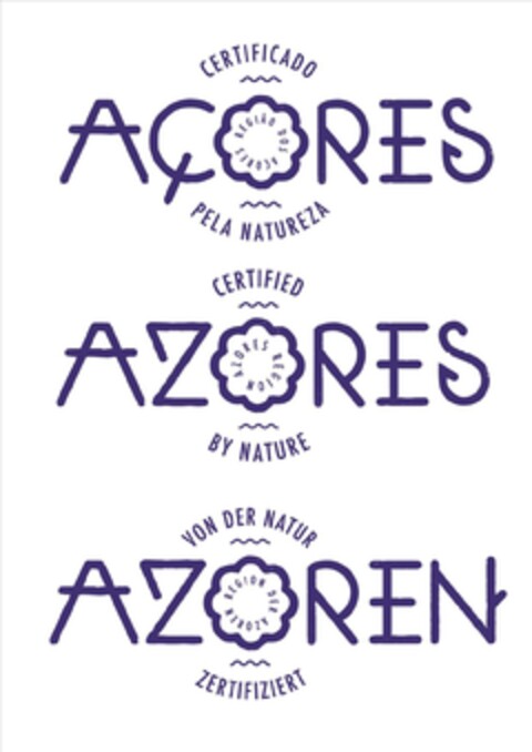 Açores Certificado Pela Natureza; Azores Certified By Nature; Azoren Von Der Natur Zertifiziert Logo (EUIPO, 29.01.2015)