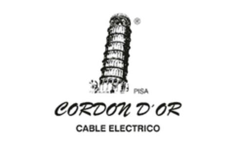 PISA CORDON D´OR CABLE ELECTRICO Logo (EUIPO, 05.09.2016)