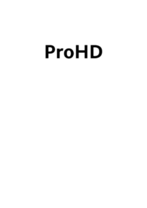 ProHD Logo (EUIPO, 10/28/2016)