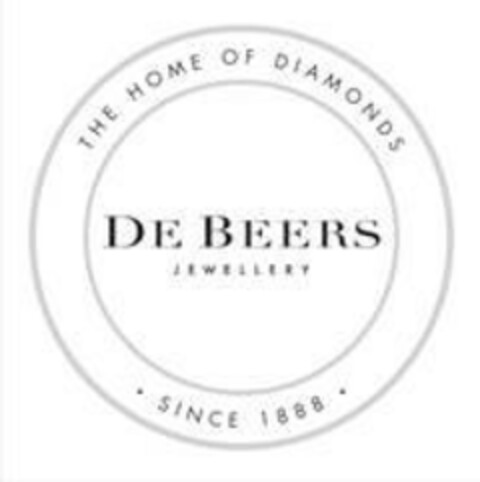 DE BEERS JEWELLERY - THE HOME OF DIAMONDS SINCE 1888 Logo (EUIPO, 28.03.2017)