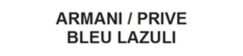 ARMANI / PRIVE BLEU LAZULI Logo (EUIPO, 06/07/2017)