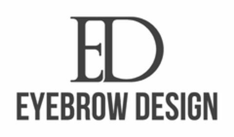 ED EYEBROW DESIGN Logo (EUIPO, 07/09/2018)