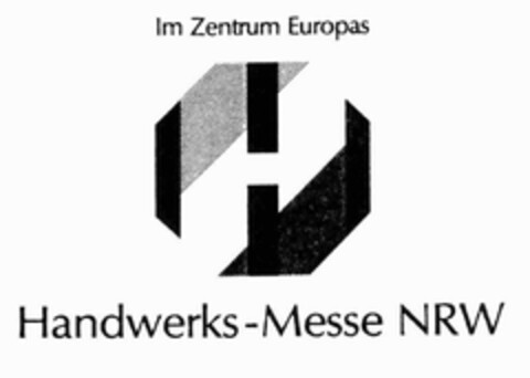 Im Zentrum Europas H Handwerks-Messe NRW Logo (EUIPO, 01.04.1996)