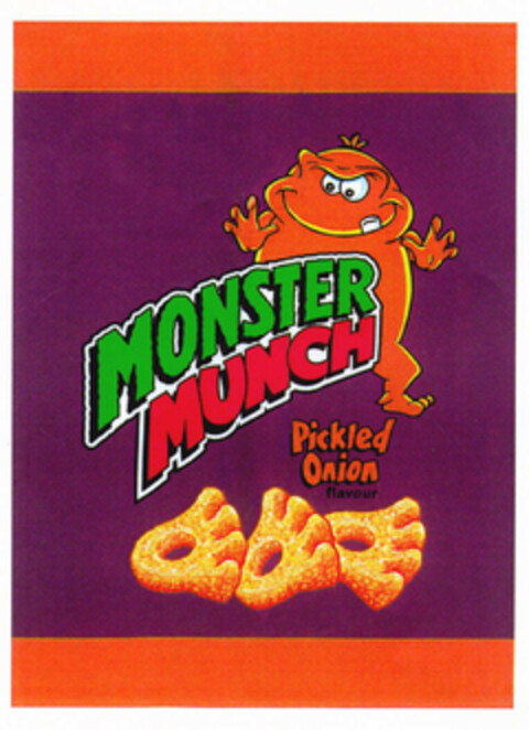 MONSTER MUNCH Pickled Onion flavour Logo (EUIPO, 12.01.2001)