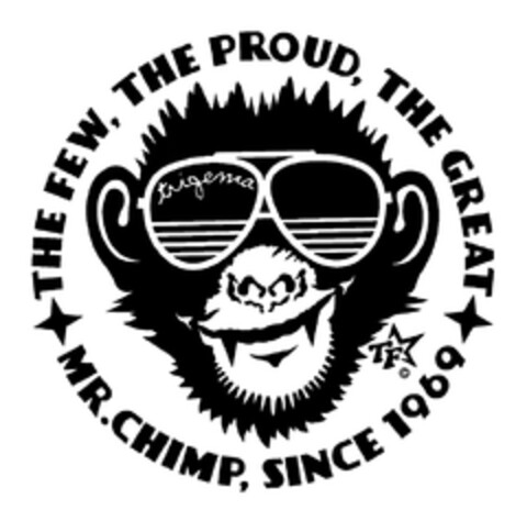 THE FEW, THE PROUD, THE GREAT MR. CHIMP, SINCE 1969 Logo (EUIPO, 03.11.2004)